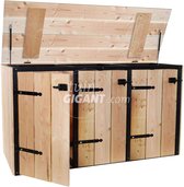 Container ombouw voor 3 containers - Douglas