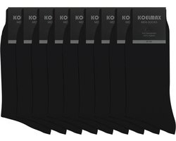 Zwarte heren sokken 100% katoen 9 paar 47-50