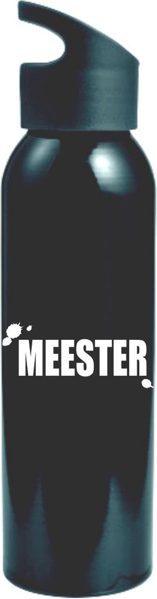 Waterfles 'Meester' - kado meester - drinkfles meester - sproetiz