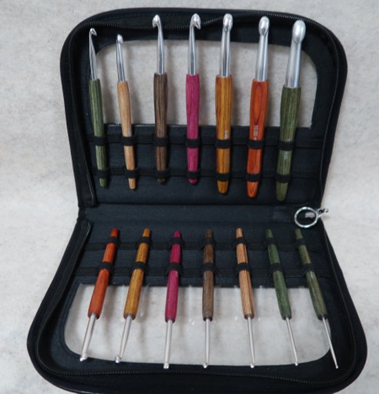 Lana Grossa Luxe Houten Haaknaalden Set