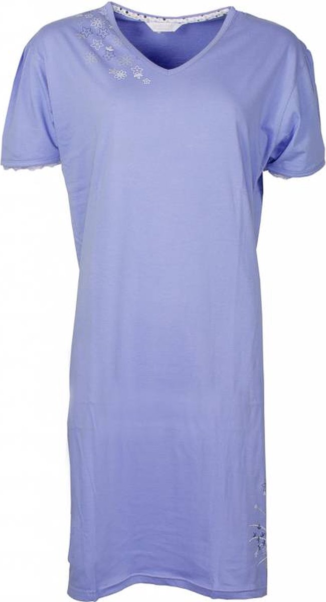 Tenderness Dames Nachthemd Blauw TENGD1210C - Maten: S