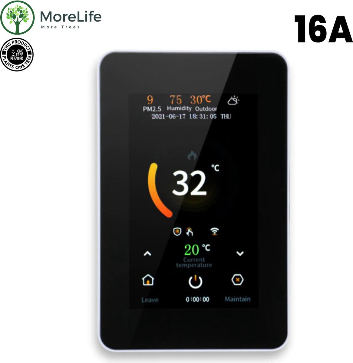 MoreLife Slimme Thermostaat Google Assistant Thermostaat app bestuurbare...