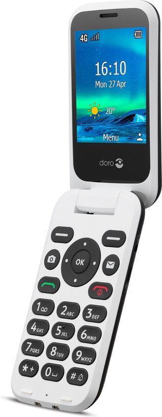 Doro 6820, Clapet, SIM unique, 7,11 mm (0.28"), 2 MP, Bluetooth, Noir | bol