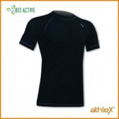 Athlex Bio Active Shirt korte mouw M Zwart