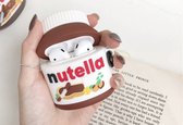 Apple AirPods Pro - Nutella Case - Siliconen Hoesje - Met Riemclip - Geschikt voor AirPods Pro