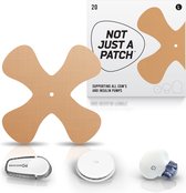 Not Just A Patch - X-patches – Beige Patch – 20 pack - voor optimale sensor hechting - For all CGM