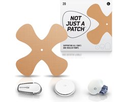 Not Just A Patch - X-patches – Beige Patch – 20 pack - voor patchpomp of CGM-sensor - Optimale hechting