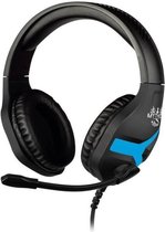 Konix Nemesis Headset Gaming headset 3.5 mm Jackplug Kabelgebonden Over Ear Zwart-blauw Stereo