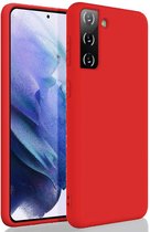 Samsung S22 | Siliconen case rood |