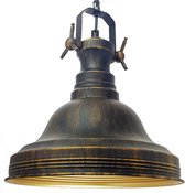 Bamyum Hanglamp Ulmete Vintage 1XE27 Fitting Decoratie Ø30 cm Antieke Plafondlamp Woonkamer Plafondlamp - Koper