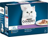Gourmet Perle - kattenvoer natvoer - Land & Zee Duo met Kip en Rund - 48 x 85 gram