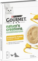 Gourmet Nature's Creations - kattensnack - Puree met Kip en Pompoen - 5 x 10 gram