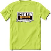 Fishing Club - Vissen T-Shirt | Grappig Verjaardag Vis Hobby Cadeau Shirt | Dames - Heren - Unisex | Tshirt Hengelsport Kleding Kado - Groen - S