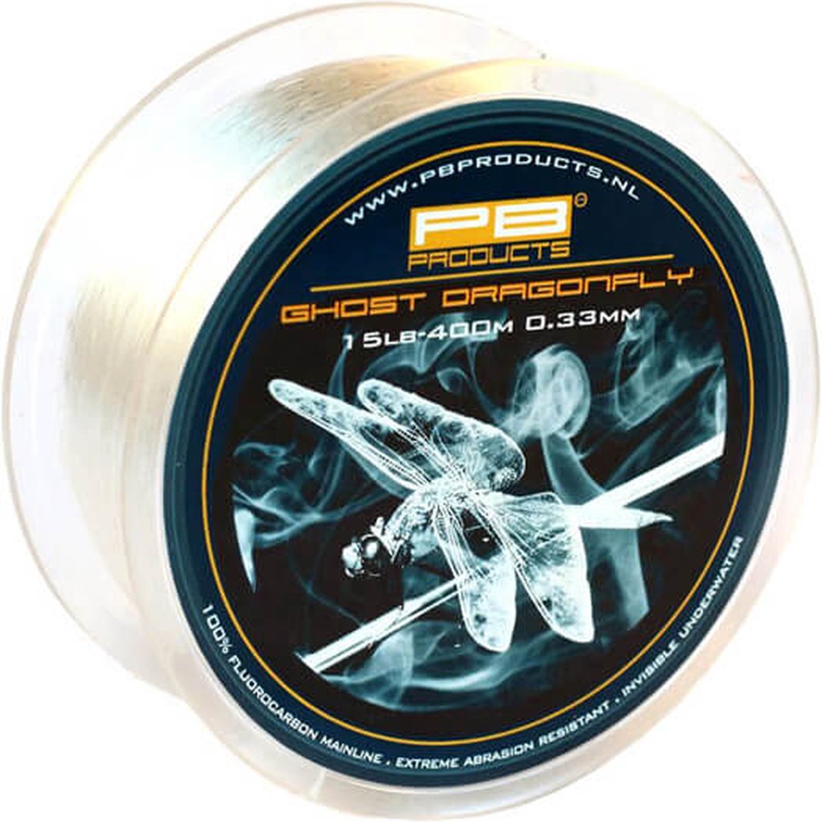 PB Products - Ghost Dragonfly - 100% Fluoro Carbon Hoofdlijn - 400 meter - 0,33 mm (15 lb)