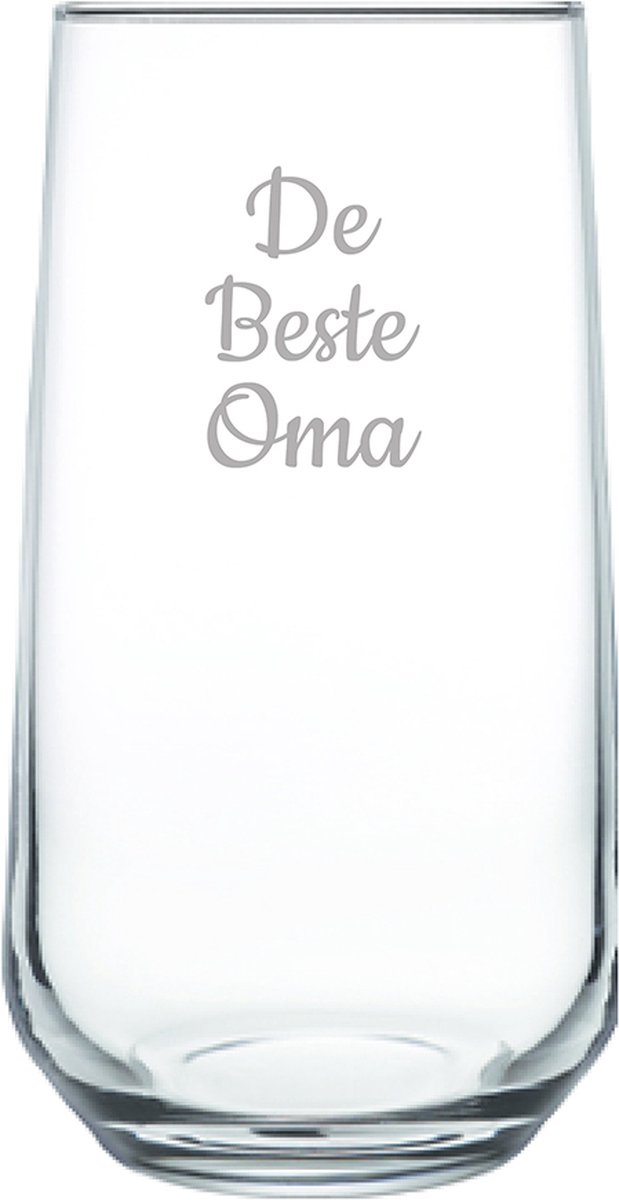 Gegraveerde Drinkglas 47cl De Beste Oma