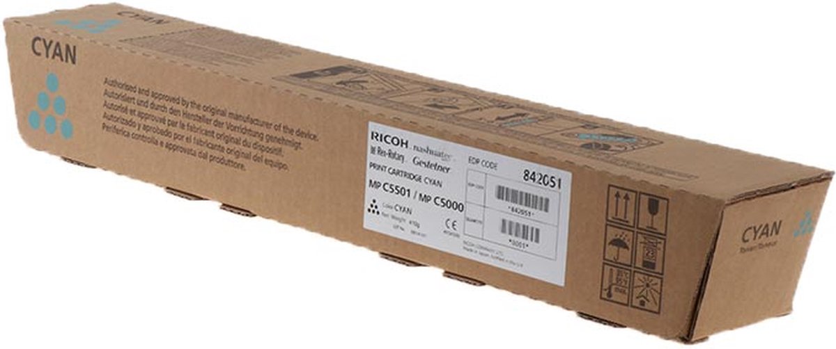 Ricoh 842051 tonercartridge 1 stuk(s) Origineel Cyaan