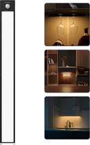 Yeelight Kastverlichting met bewegingssensor-kastverlichting  oplaadbaar-LED Kastlamp-voor Keuken Gang Kabinet Garderobe-2700K Warm Licht Bar-40cm-Zwart