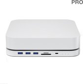 iMounts Mac Mini M1 en M2 hub docking station Pro - USB-C hub - Externe SSD en M.2 NVMe - Pro Gray