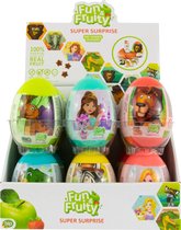 Gezond snoep Fun & Fruity Surprise Ei Mix 18 stuks display - surprise eieren - surprise egg - surprise cadeautjes - kinder surprise eieren - verrassingsei speelgoed - verrassingsei
