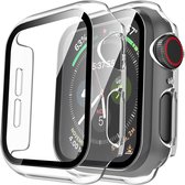 DrPhone FC3 - 360° Cover - Volledige Hoes + Ingebouwde Screenprotector - Geschikt Voor IOS Smartwatch 7 41mm - Transparant