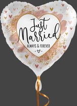 Just married ballon hart