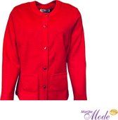 Vest Ribbel Risa - Rood- maat 44