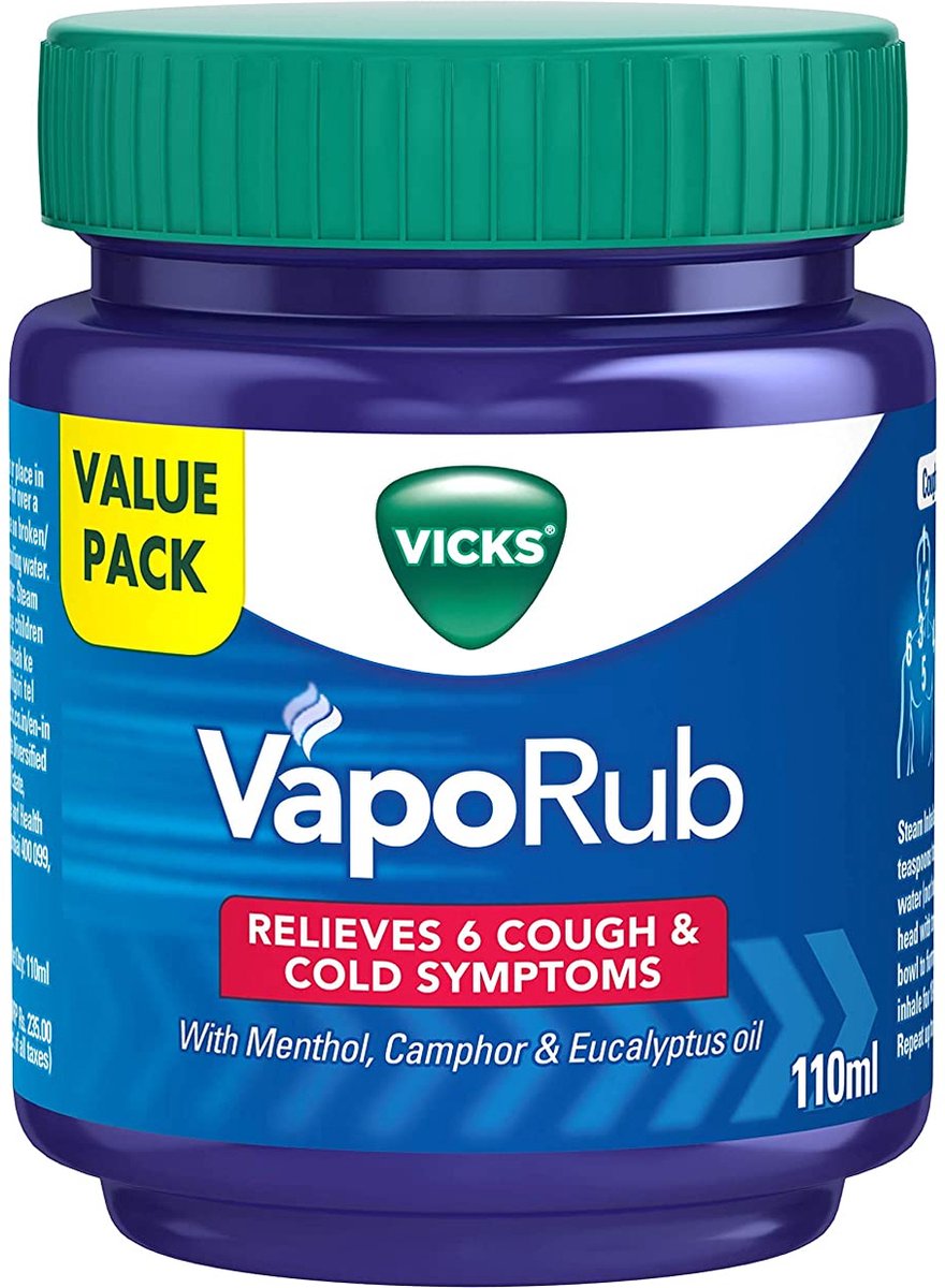 Vicks VapoRub XL - Inhalation Pommade Rhume - Inhalation Pommade Grippe -  1x110ML | bol