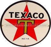 Texaco Emaille Logobord Groot