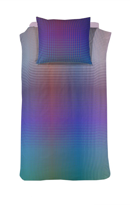 Damai dekbedovertrek Rainbow - Satijn - 140x200/220 cm - Violet + 1 kussensloop 60x70