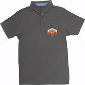 Poloshirt - grijs + DRIFTWOOD embleem - Small