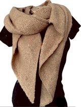 Lange Warme Sjaal - Omslagdoek - Extra Dikke Kwaliteit - Gemêleerd - Khaki - 195 x 55 cm (8629637#)