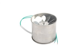 Afzuiging voor Keuken & Badkamer - Muur Ventilator - Ventilatierooster - Afzuigventilator - Inbouw - 100 m - Zilver