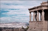 Walljar - Griekenland - Parthenon - Muurdecoratie - Poster met lijst