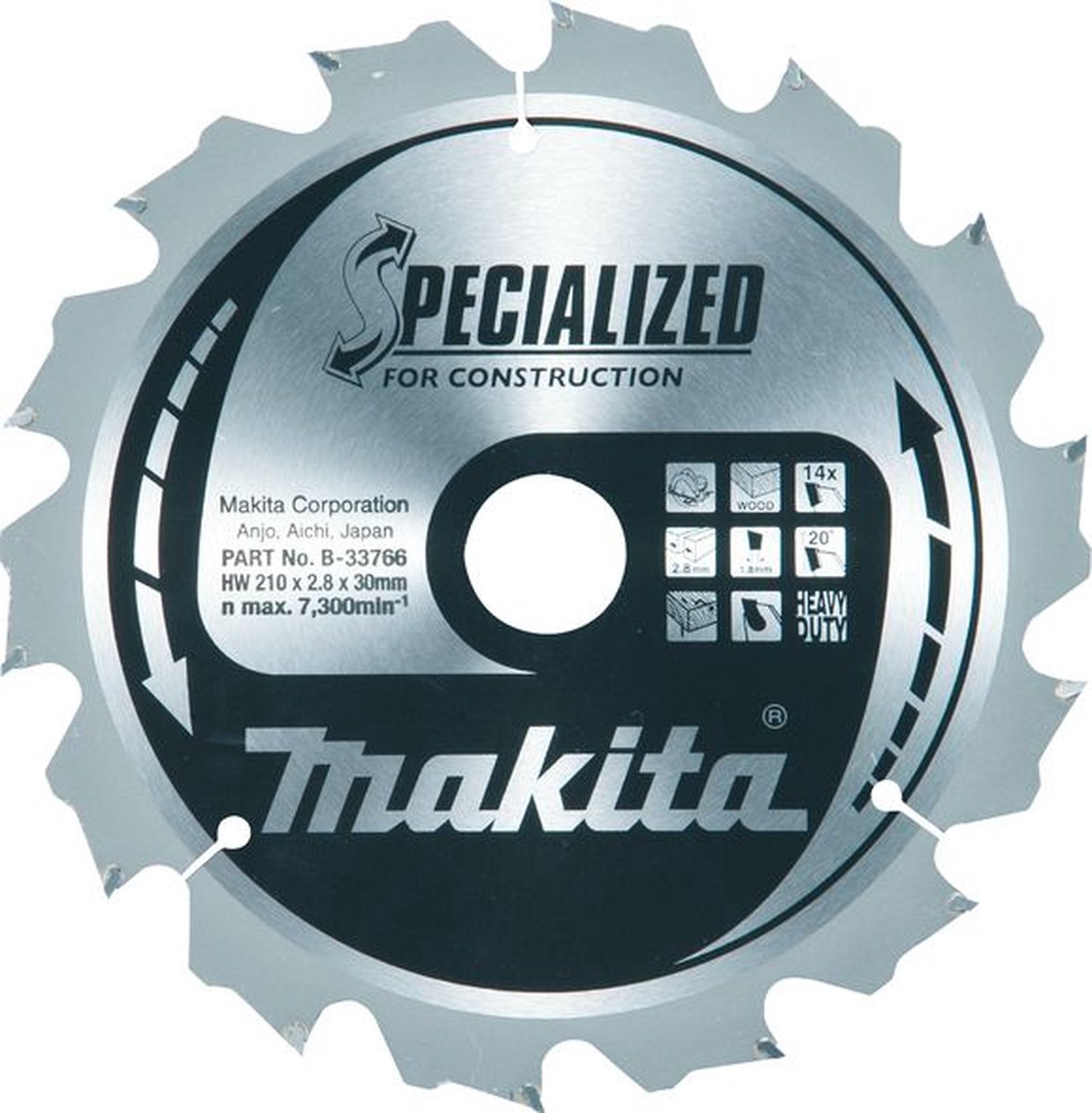 zaagblad SPECIALIZED construction 235mmx30x16T