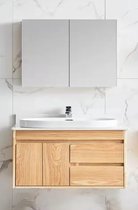 WOON-DISCOUNTER.NL - Badkamermeubel Norberg 80 - Houtlook eiken - 301477