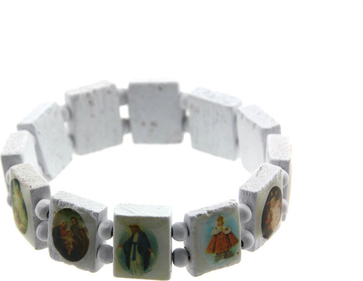 Heiligen armbandje wit