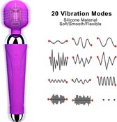 MyPleasy | Magic Wand Vibrator | Massagestaaf met Clitoris Stimulator | Vibrators voor Vrouwen | Roze