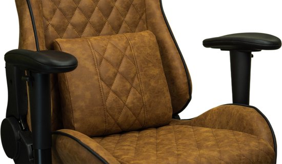 Ranqer Felix Office – Bureaustoel – Ergonomisch – Verstelbaar – PU Leer – Bruin / Tan