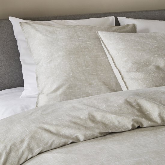 Damai dekbedovertrek Ebba - Biologisch Katoen - 200x200/220 cm - Beige + 2 kussenslopen 60x70 van Damai — afbeelding 4