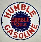 Humble Gasoline Emaille Bord