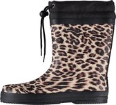 XQ Footwear - Bottes de pluie pour femmes - Bottes en caoutchouc - Femme - Festival - Imprimé panthère - Caoutchouc - marron - noir - Taille 39