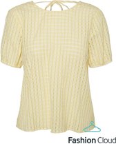 VERO MODA   Kamryn ss top Wvn Lemon Meringue GEEL XL