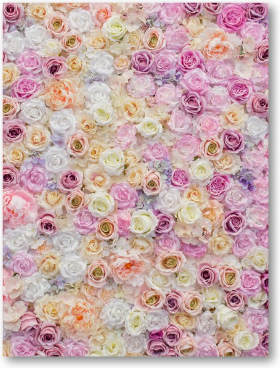 Rose Mix - Portrait sur toile 30x40 - Fleurs