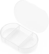 Pilulier basic - petit pilulier - 3 compartiments - blanc