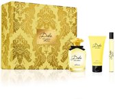 Dolce & Gabbana Dolce Shine Giftset - 75 ml eau de parfum spray + 10 ml eau de parfum tasspray + 50 ml bodylotion - cadeauset voor dames