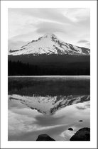 Walljar - Trillium Lake - Muurdecoratie - Poster met lijst