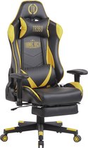 Gaming - Racing - Bureaustoel Kemi met massagefunctie, Zwart/Oranje