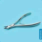 BeautyTools Professionele Nagelriem Knipper - Stevige Vellentang met Lange Handvat voor Nagelriemen (Cuticle cutter) - Uitgestoken Snijvlak 5 mm - INOX (NN-2342)