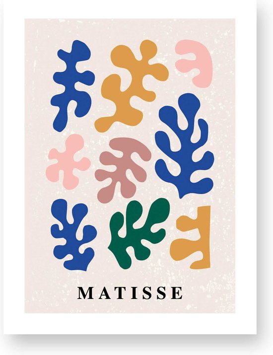 Poster Matisse - Mat velvet papier - Kleuren - 30x40 cm