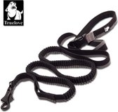 Looplijn Hond met Heupriem voor Hardlopen - Maat: M - 140-200cm - Zwart - Elastische Hondenriem